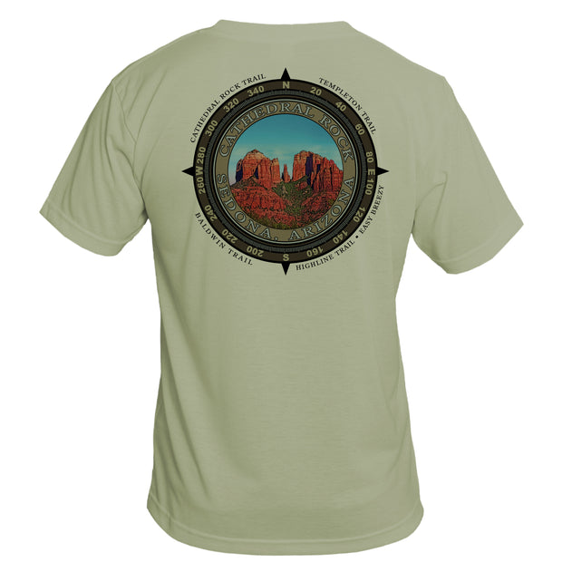 Retro Compass Cathedral Rock Basic Performance T-Shirt