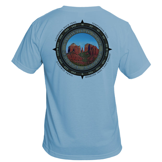 Retro Compass Cathedral Rock Basic Performance T-Shirt