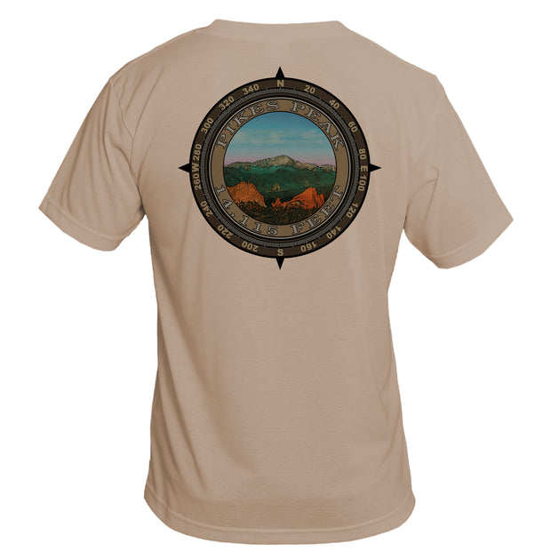 Retro Compass Pikes Peak Basic Performance T-Shirt