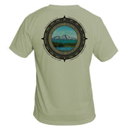 Retro Compass Mount Shasta Basic Performance T-Shirt