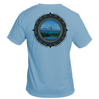 Retro Compass Mount Shasta Basic Performance T-Shirt