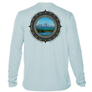 Retro Compass Mount Shasta Microfiber Long Sleeve T-Shirt