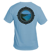Retro Compass Pictured Rock Basic Performance T-Shirt