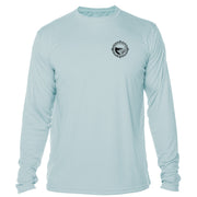 Retro Compass Pictured Rock Microfiber Long Sleeve T-Shirt