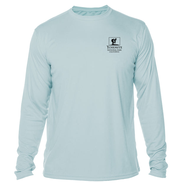 Retro Interpretive Yosemite National Park Microfiber Long Sleeve T-Shirt