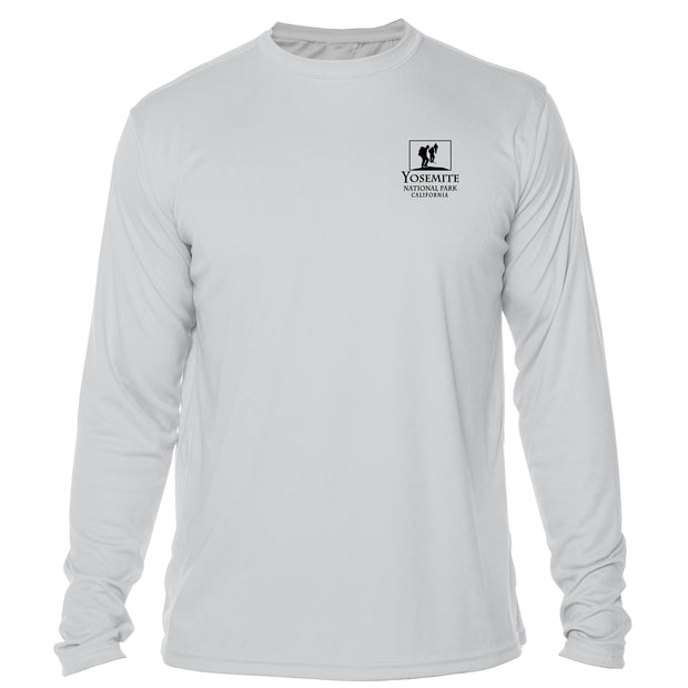 Retro Interpretive Yosemite National Park Microfiber Long Sleeve T-Shirt
