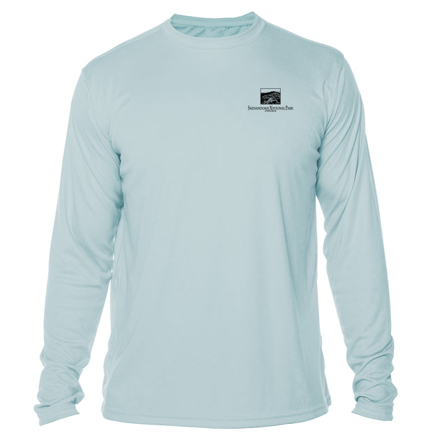 Retro Interpretive Shenandoah National Park Microfiber Long Sleeve T-Shirt