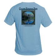 Retro Interpretive Glacier National Park Basic Performance T-Shirt