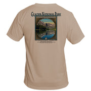 Retro Interpretive Glacier National Park Basic Performance T-Shirt