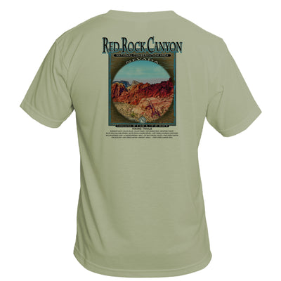 Retro Interpretive Red Rock Canyon Basic Performance T-Shirt