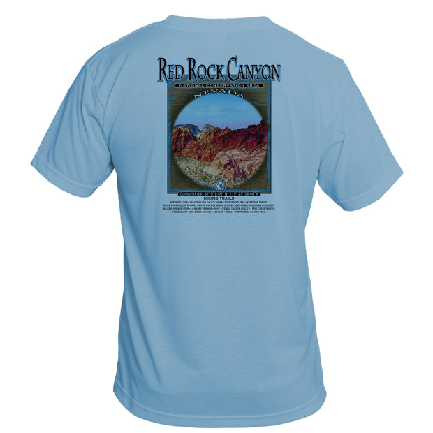 Retro Interpretive Red Rock Canyon Basic Performance T-Shirt
