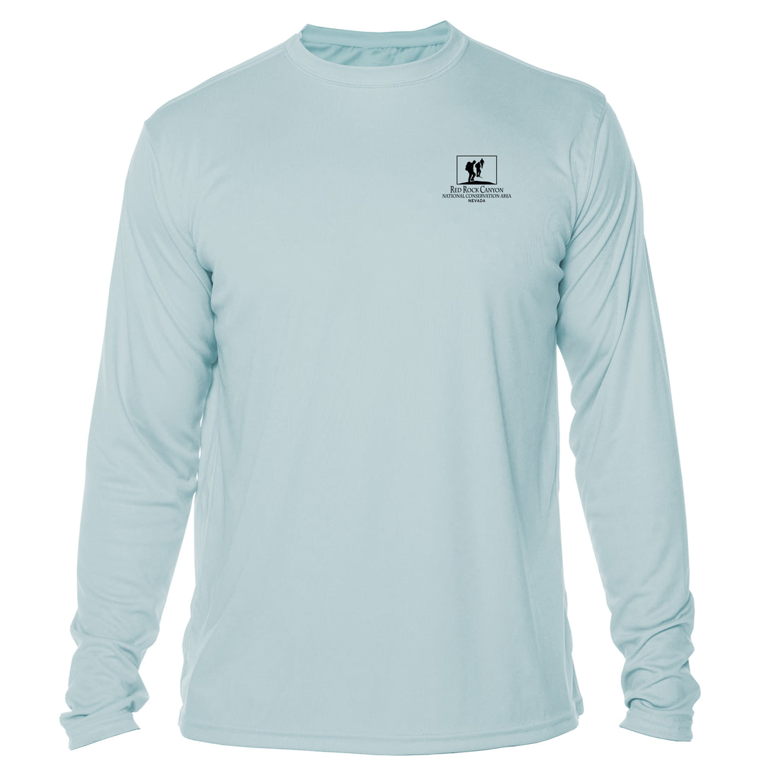 Retro Interpretive Red Rock Canyon Microfiber Long Sleeve T