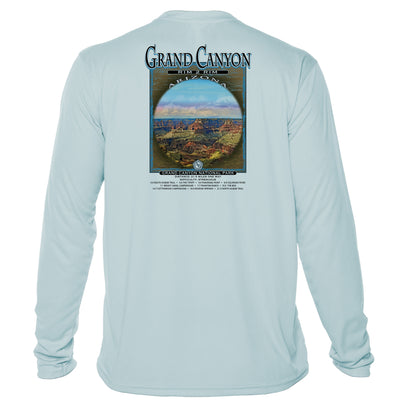 Retro Interpretive Grand Canyon Microfiber Long Sleeve T-Shirt