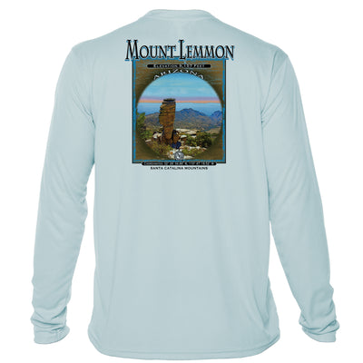 Retro Interpretive Mount Lemmon Microfiber Long Sleeve T-Shirt