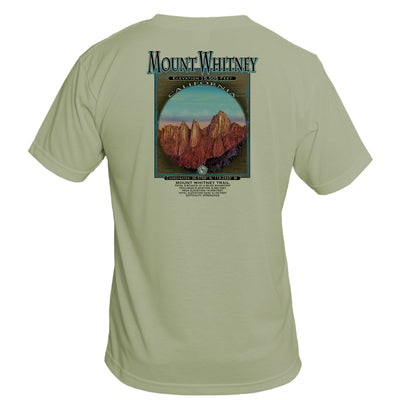 Retro Interpretive Mount Whitney Basic Performance T-Shirt