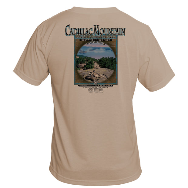 Retro Interpretive Cadillac Mountain Basic Performance T-Shirt