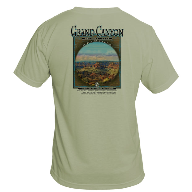 Retro Interpretive Grand Canyon National Park Basic Performance T-Shirt