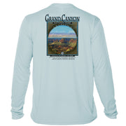 Retro Interpretive Grand Canyon National Park Microfiber Long Sleeve T-Shirt
