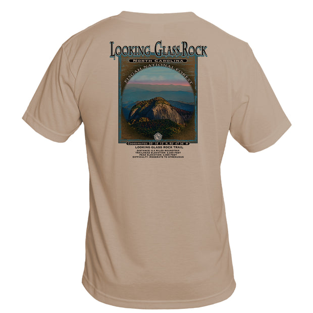 Retro Interpretive Looking Glass Rock Basic Performance T-Shirt