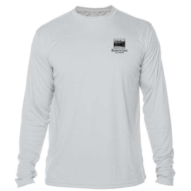 Retro Interpretive Mammoth Lakes Microfiber Long Sleeve T-Shirt