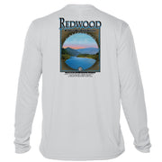 Retro Interpretive Redwood National and State Parks Microfiber Long Sleeve T-Shirt
