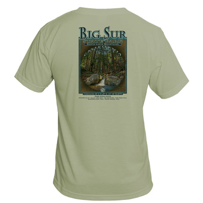 Retro Interpretive Big Sur State Park Basic Performance T-Shirt