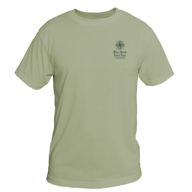 Retro Interpretive Big Sur State Park Basic Performance T-Shirt