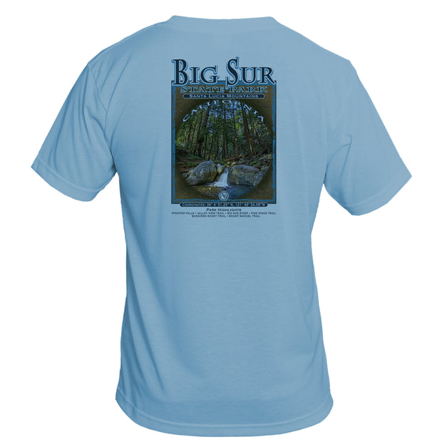 Retro Interpretive Big Sur State Park Basic Performance T-Shirt