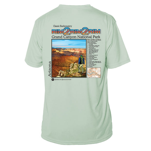 Rim 2 Rim 2 Rim Classic Mountain Short Sleeve Microfiber Men's T-Shirt