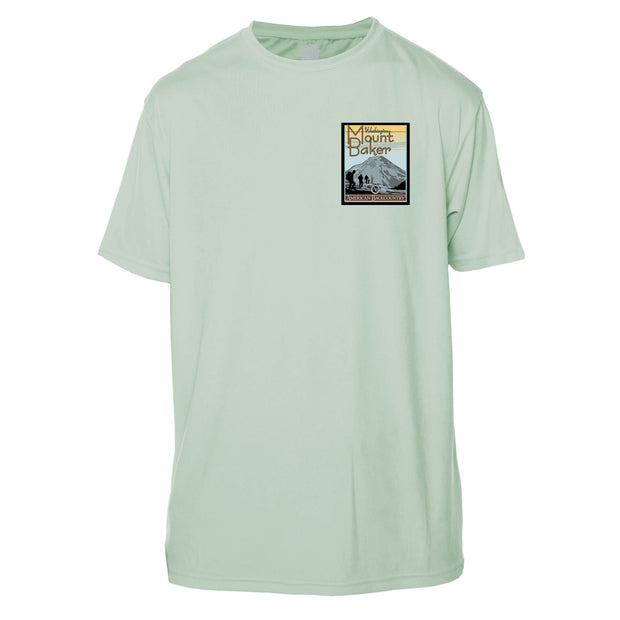 Mount Baker Vintage Destinations Short Sleeve Microfiber Men's T-Shirt