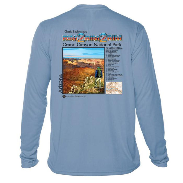 Rim 2 Rim 2 Rim Classic Mountain Long Sleeve Microfiber Men's T-Shirt